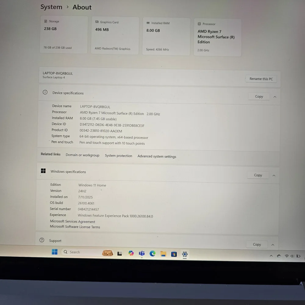 Microsoft Surface Laptop 4